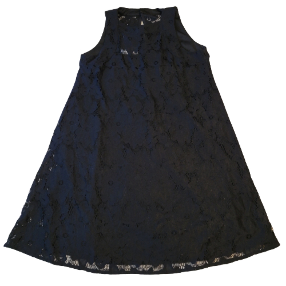 Donna Morgan women's Tent little black Dress size 2 100% polyester with lining
